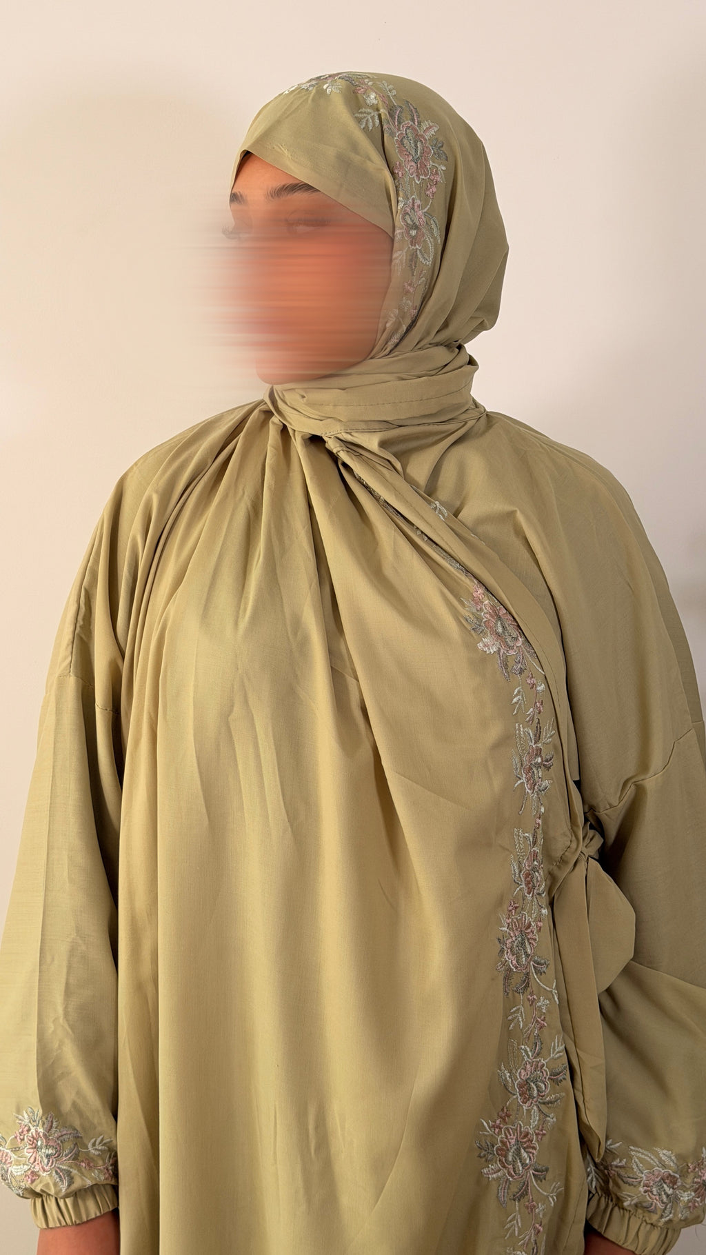 robe de prière warda - kimono (vert sauge)