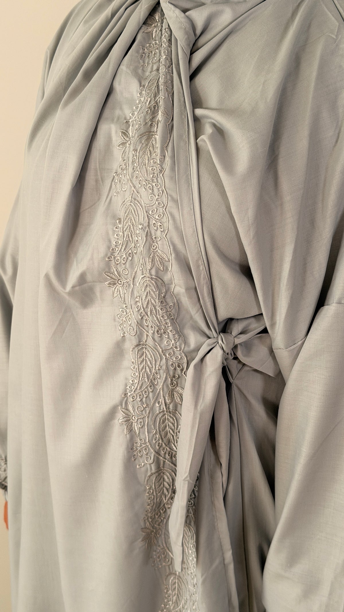 robe de prière warda - kimono (gris clair)