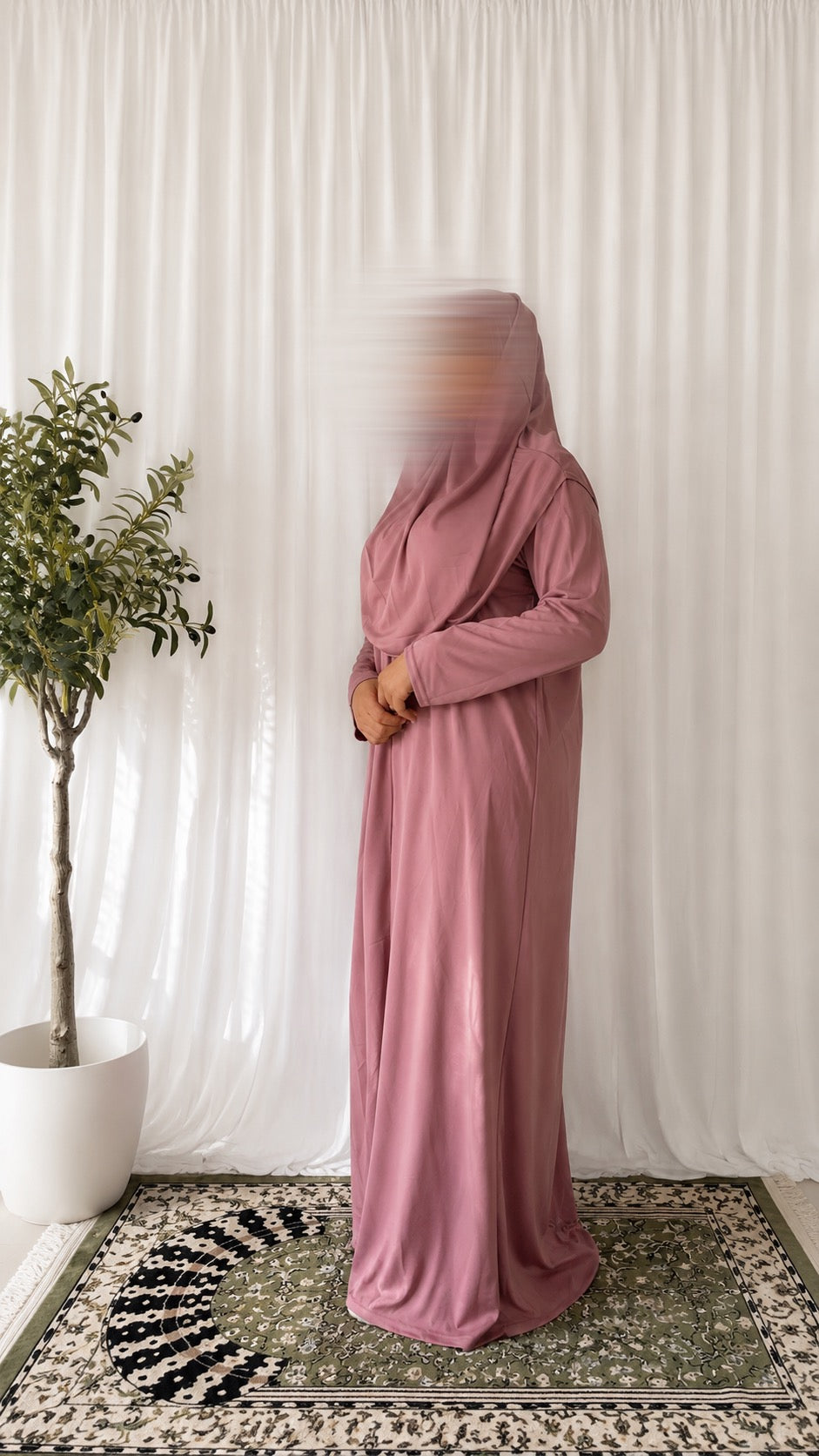 Robes de prière jersey - rose